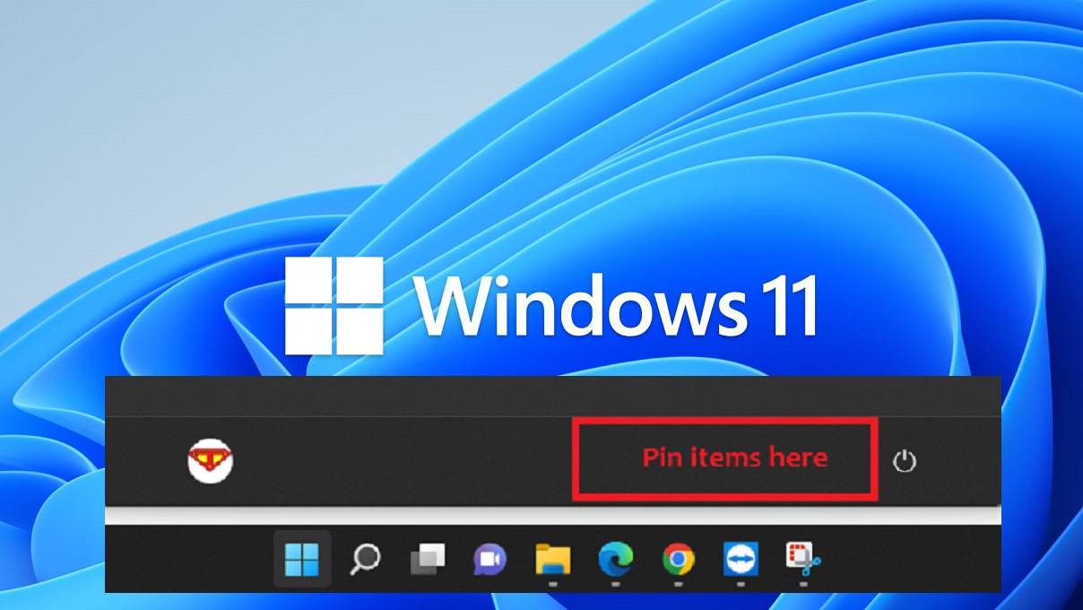 Windows 11 Pin items