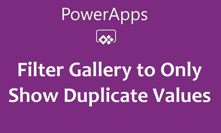 Power Apps Filter Gallery